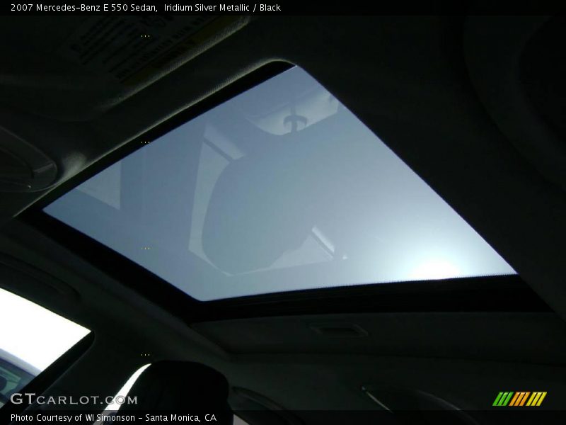 Iridium Silver Metallic / Black 2007 Mercedes-Benz E 550 Sedan