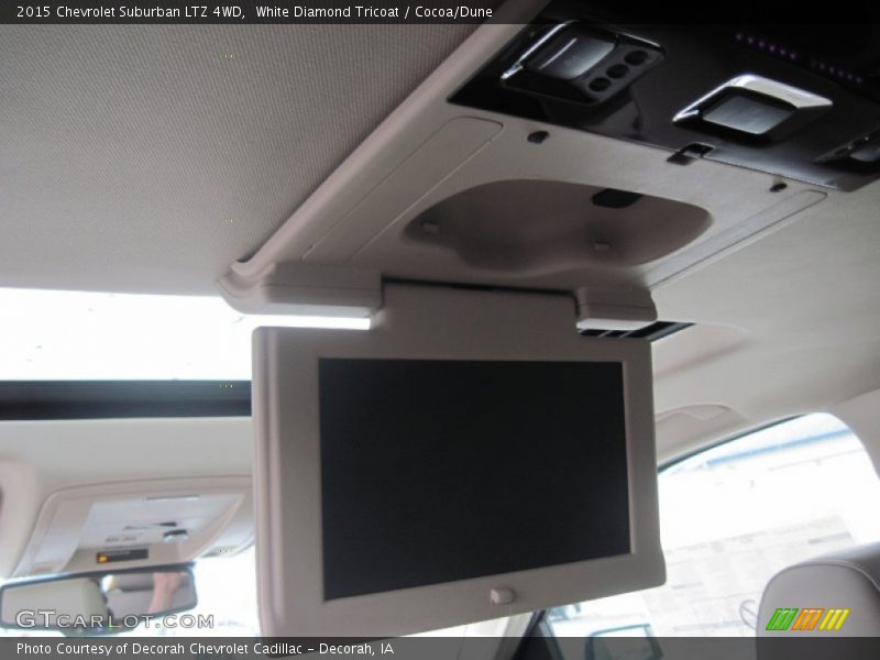 White Diamond Tricoat / Cocoa/Dune 2015 Chevrolet Suburban LTZ 4WD
