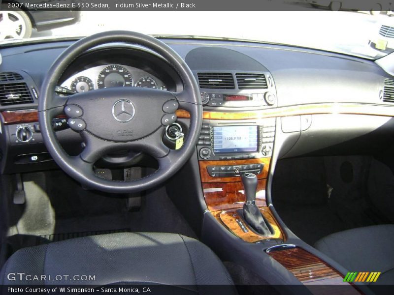 Iridium Silver Metallic / Black 2007 Mercedes-Benz E 550 Sedan