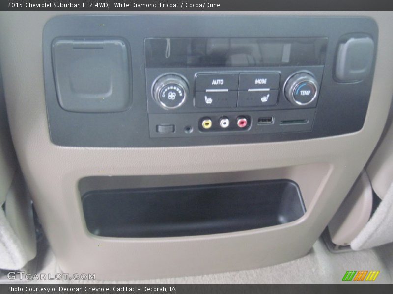 White Diamond Tricoat / Cocoa/Dune 2015 Chevrolet Suburban LTZ 4WD