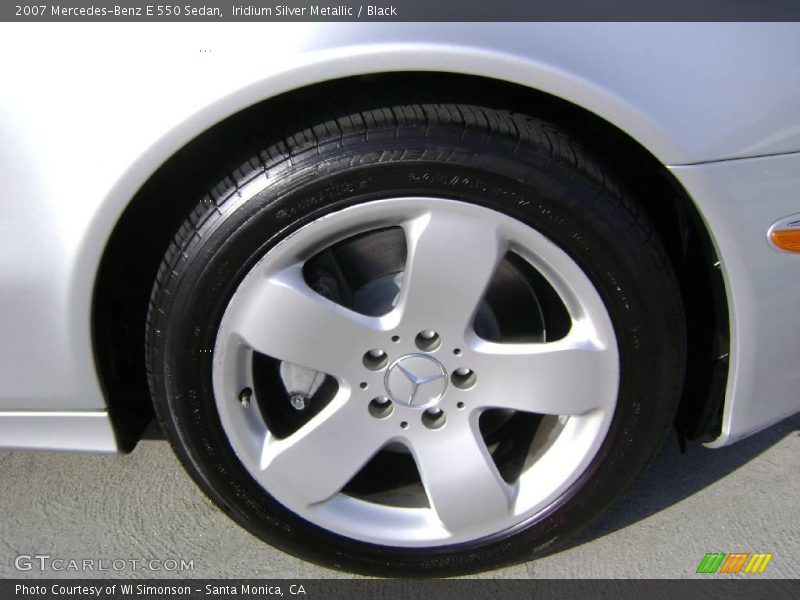 Iridium Silver Metallic / Black 2007 Mercedes-Benz E 550 Sedan