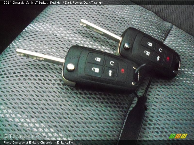 Keys of 2014 Sonic LT Sedan