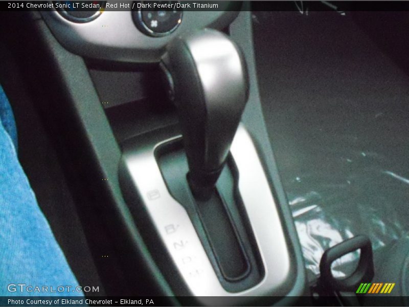 Red Hot / Dark Pewter/Dark Titanium 2014 Chevrolet Sonic LT Sedan