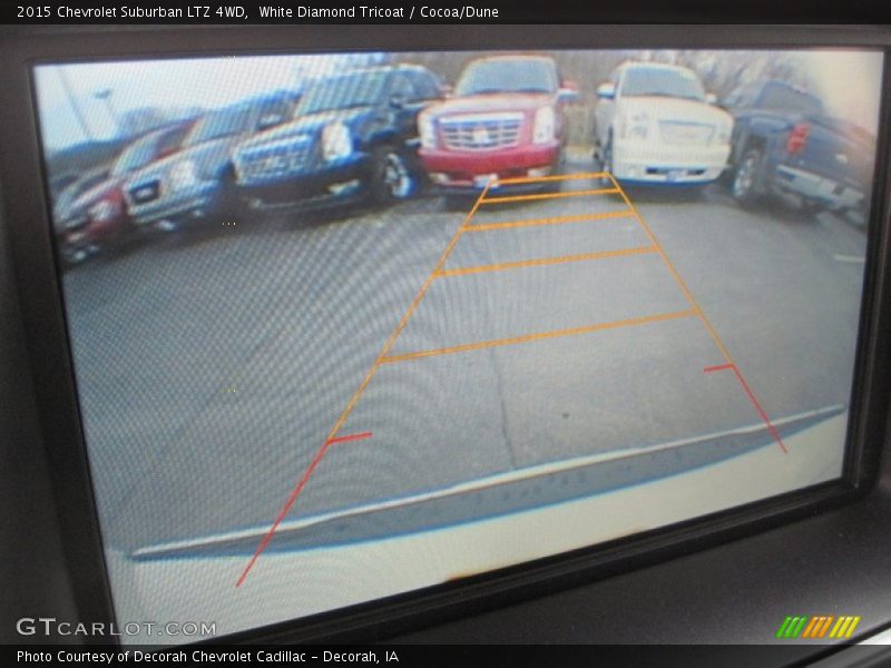 White Diamond Tricoat / Cocoa/Dune 2015 Chevrolet Suburban LTZ 4WD