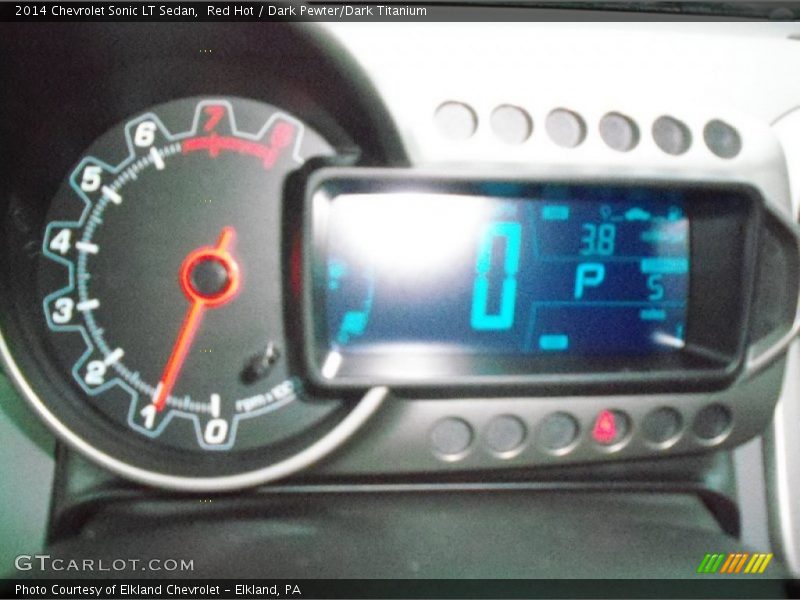 Red Hot / Dark Pewter/Dark Titanium 2014 Chevrolet Sonic LT Sedan