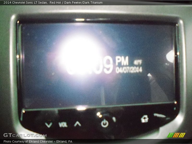 Red Hot / Dark Pewter/Dark Titanium 2014 Chevrolet Sonic LT Sedan