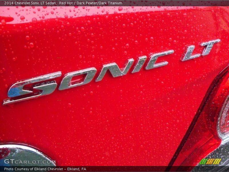 Red Hot / Dark Pewter/Dark Titanium 2014 Chevrolet Sonic LT Sedan