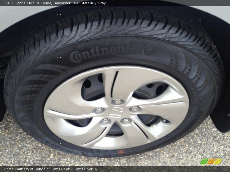 Alabaster Silver Metallic / Gray 2013 Honda Civic LX Coupe