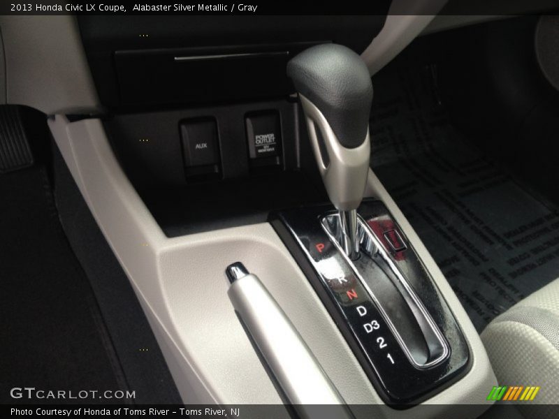 Alabaster Silver Metallic / Gray 2013 Honda Civic LX Coupe