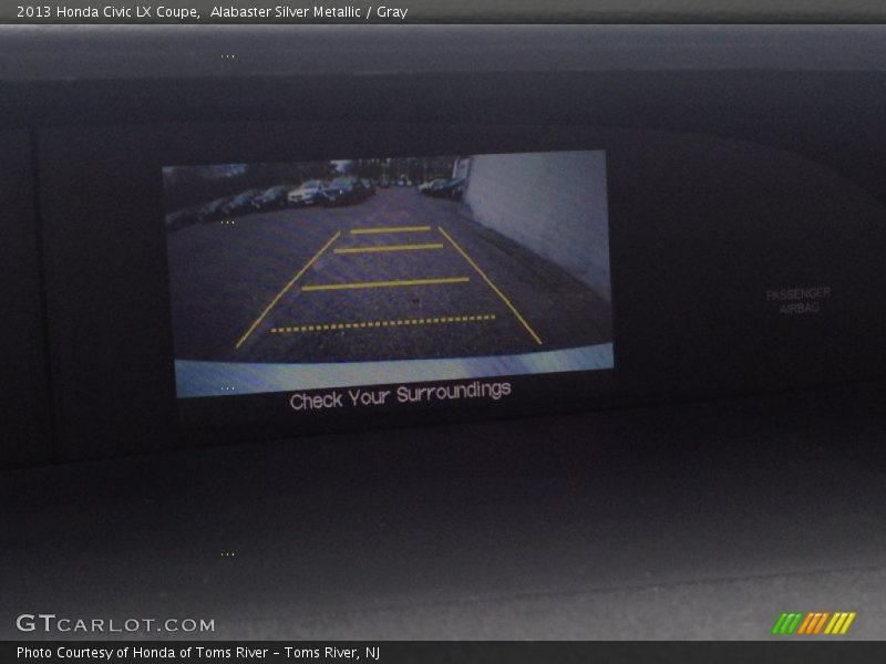 Alabaster Silver Metallic / Gray 2013 Honda Civic LX Coupe