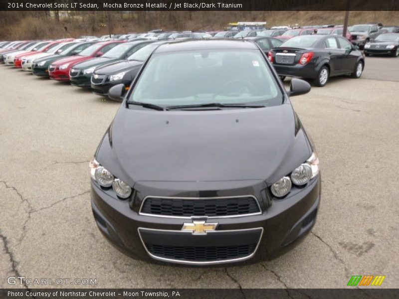Mocha Bronze Metallic / Jet Black/Dark Titanium 2014 Chevrolet Sonic LT Sedan