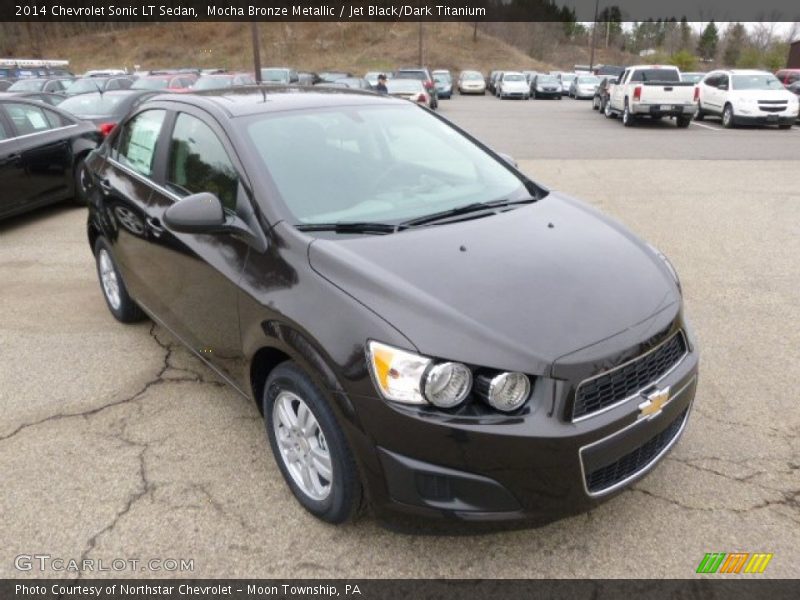 Mocha Bronze Metallic / Jet Black/Dark Titanium 2014 Chevrolet Sonic LT Sedan