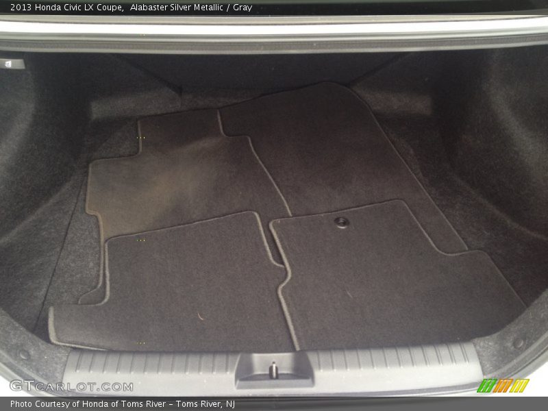 Alabaster Silver Metallic / Gray 2013 Honda Civic LX Coupe