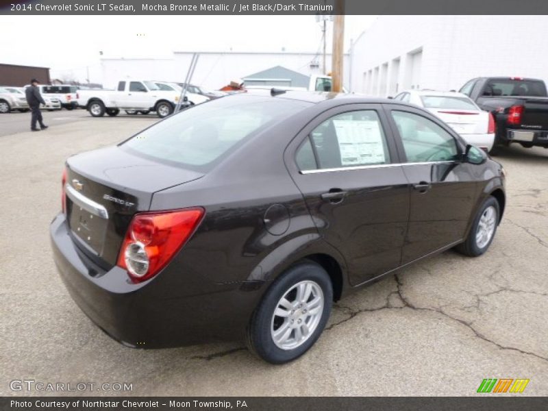 Mocha Bronze Metallic / Jet Black/Dark Titanium 2014 Chevrolet Sonic LT Sedan