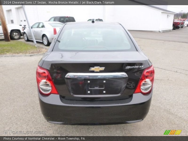Mocha Bronze Metallic / Jet Black/Dark Titanium 2014 Chevrolet Sonic LT Sedan