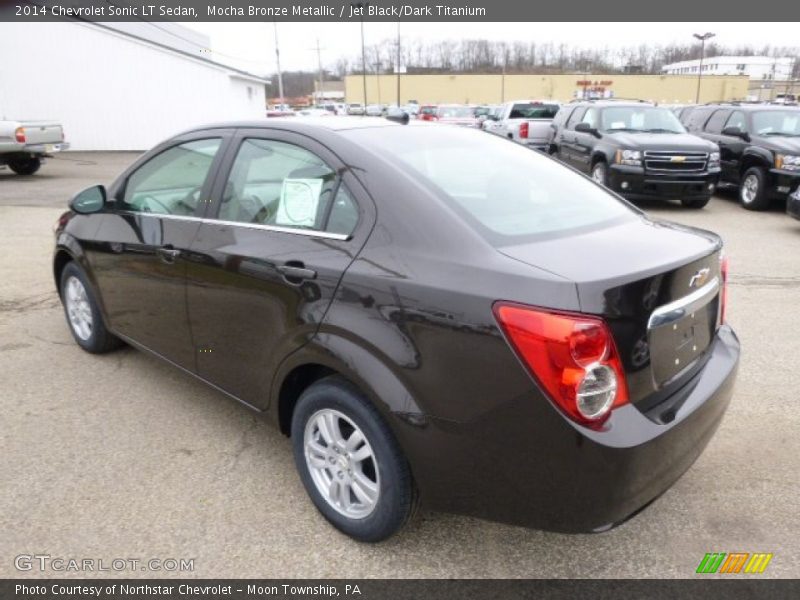 Mocha Bronze Metallic / Jet Black/Dark Titanium 2014 Chevrolet Sonic LT Sedan