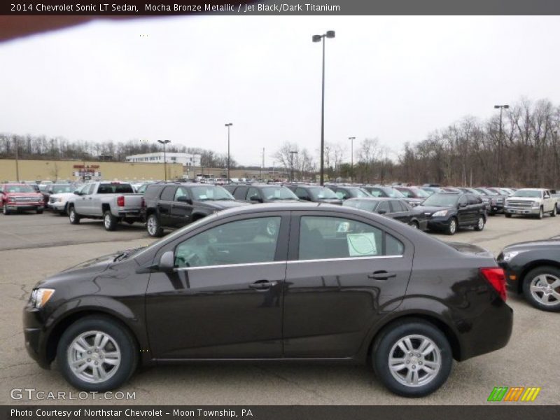 Mocha Bronze Metallic / Jet Black/Dark Titanium 2014 Chevrolet Sonic LT Sedan