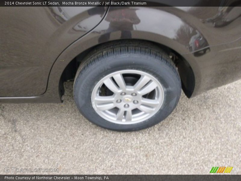 Mocha Bronze Metallic / Jet Black/Dark Titanium 2014 Chevrolet Sonic LT Sedan