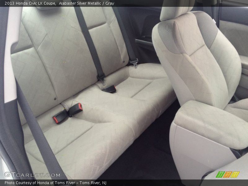 Alabaster Silver Metallic / Gray 2013 Honda Civic LX Coupe