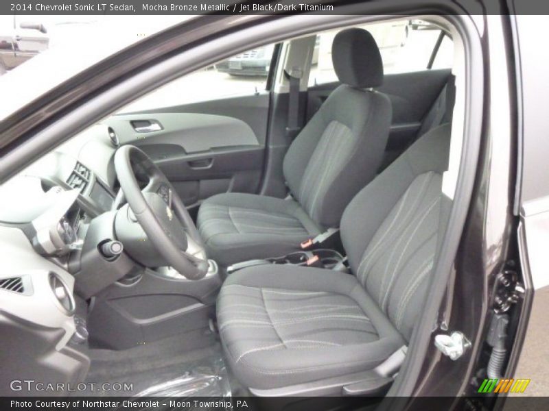 Mocha Bronze Metallic / Jet Black/Dark Titanium 2014 Chevrolet Sonic LT Sedan