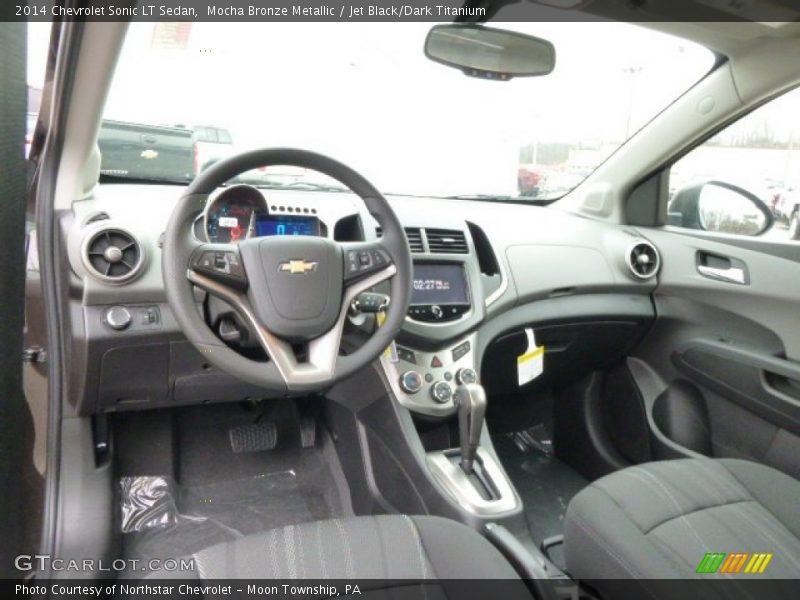 Mocha Bronze Metallic / Jet Black/Dark Titanium 2014 Chevrolet Sonic LT Sedan