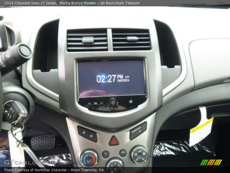 Mocha Bronze Metallic / Jet Black/Dark Titanium 2014 Chevrolet Sonic LT Sedan