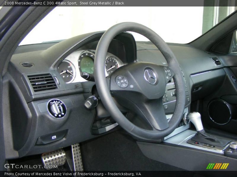 Steel Grey Metallic / Black 2008 Mercedes-Benz C 300 4Matic Sport