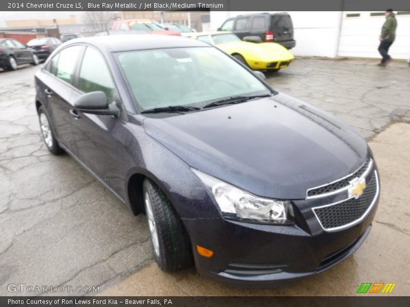 Blue Ray Metallic / Jet Black/Medium Titanium 2014 Chevrolet Cruze LS