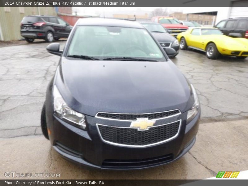 Blue Ray Metallic / Jet Black/Medium Titanium 2014 Chevrolet Cruze LS