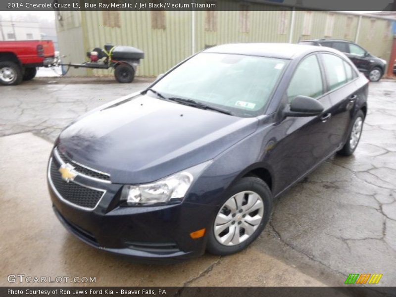 Blue Ray Metallic / Jet Black/Medium Titanium 2014 Chevrolet Cruze LS
