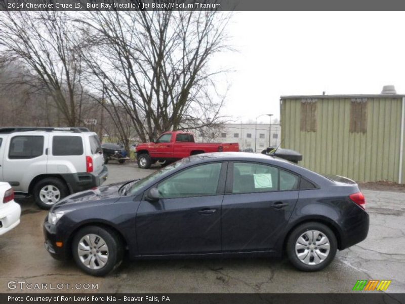 Blue Ray Metallic / Jet Black/Medium Titanium 2014 Chevrolet Cruze LS