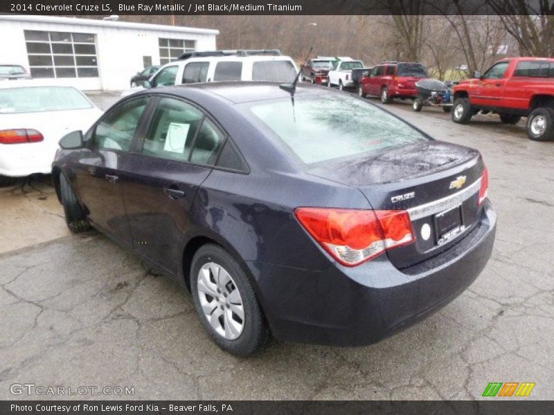 Blue Ray Metallic / Jet Black/Medium Titanium 2014 Chevrolet Cruze LS