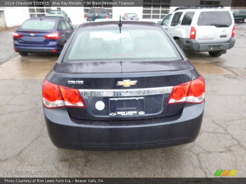 Blue Ray Metallic / Jet Black/Medium Titanium 2014 Chevrolet Cruze LS