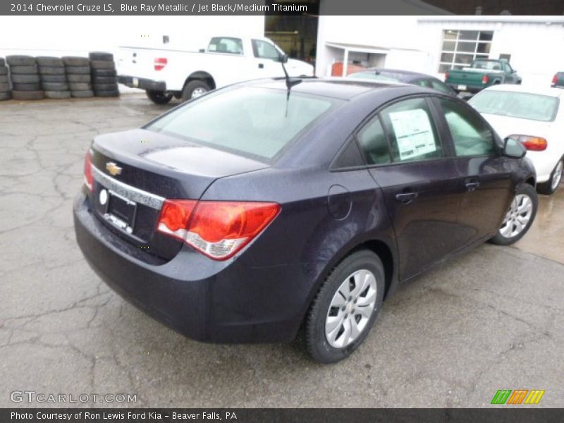 Blue Ray Metallic / Jet Black/Medium Titanium 2014 Chevrolet Cruze LS