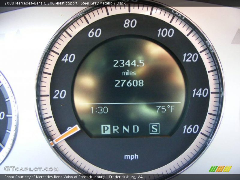 Steel Grey Metallic / Black 2008 Mercedes-Benz C 300 4Matic Sport