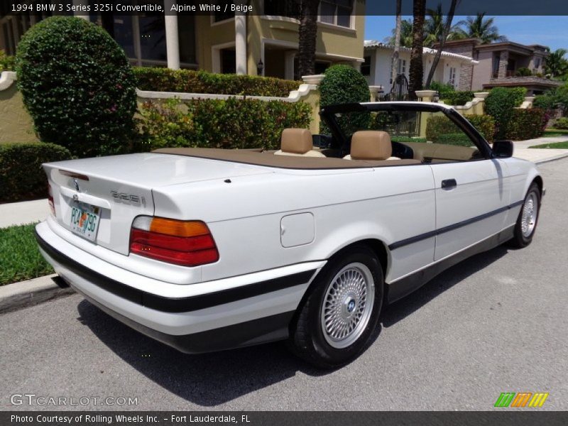 Alpine White / Beige 1994 BMW 3 Series 325i Convertible