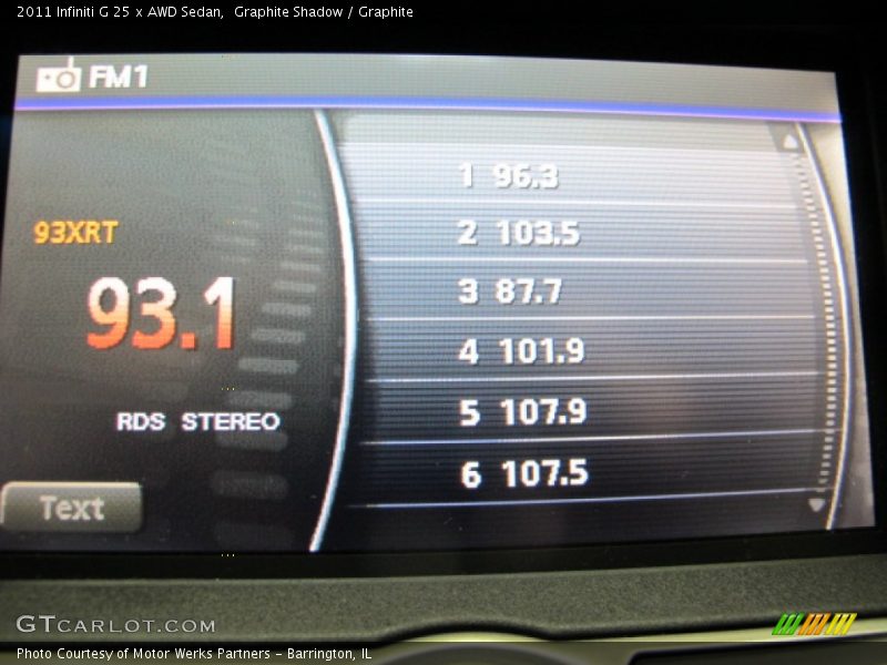 Graphite Shadow / Graphite 2011 Infiniti G 25 x AWD Sedan