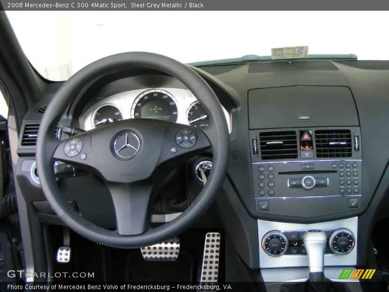 Steel Grey Metallic / Black 2008 Mercedes-Benz C 300 4Matic Sport