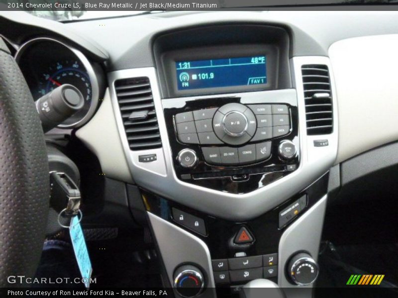 Blue Ray Metallic / Jet Black/Medium Titanium 2014 Chevrolet Cruze LS