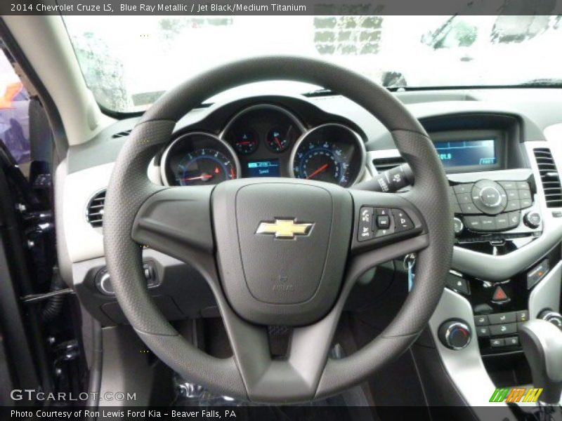 Blue Ray Metallic / Jet Black/Medium Titanium 2014 Chevrolet Cruze LS
