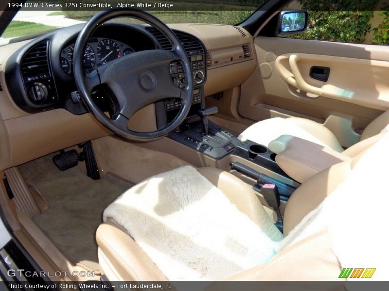 Beige Interior - 1994 3 Series 325i Convertible 