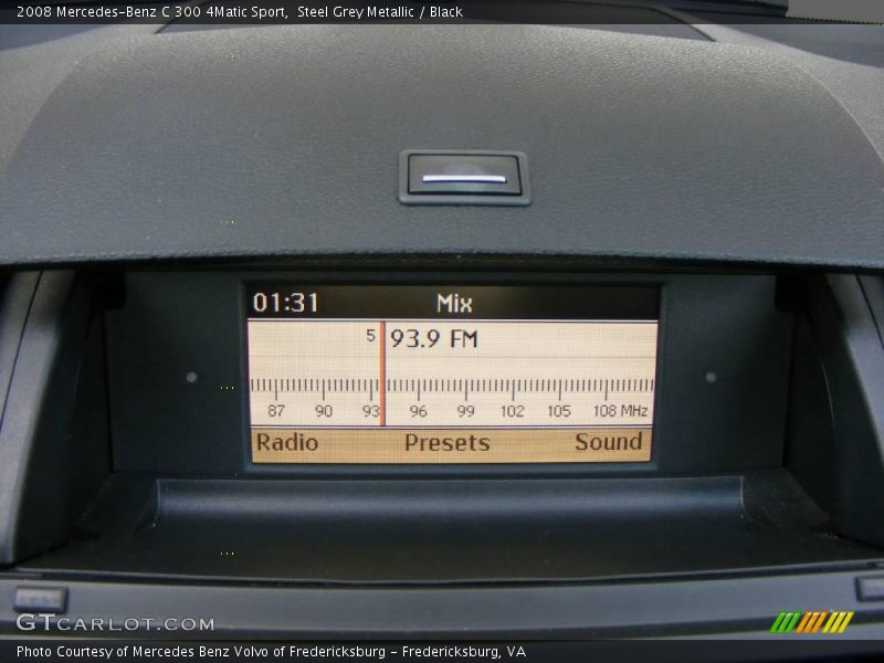Steel Grey Metallic / Black 2008 Mercedes-Benz C 300 4Matic Sport