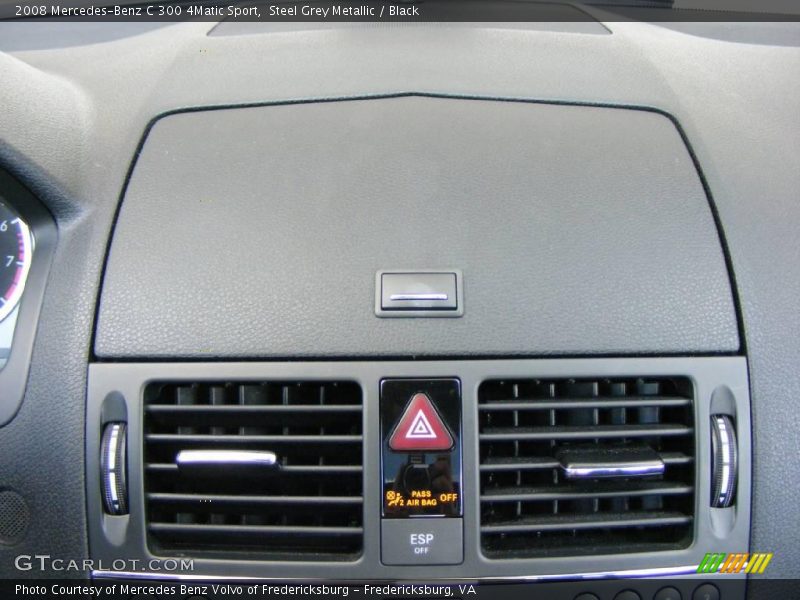 Steel Grey Metallic / Black 2008 Mercedes-Benz C 300 4Matic Sport