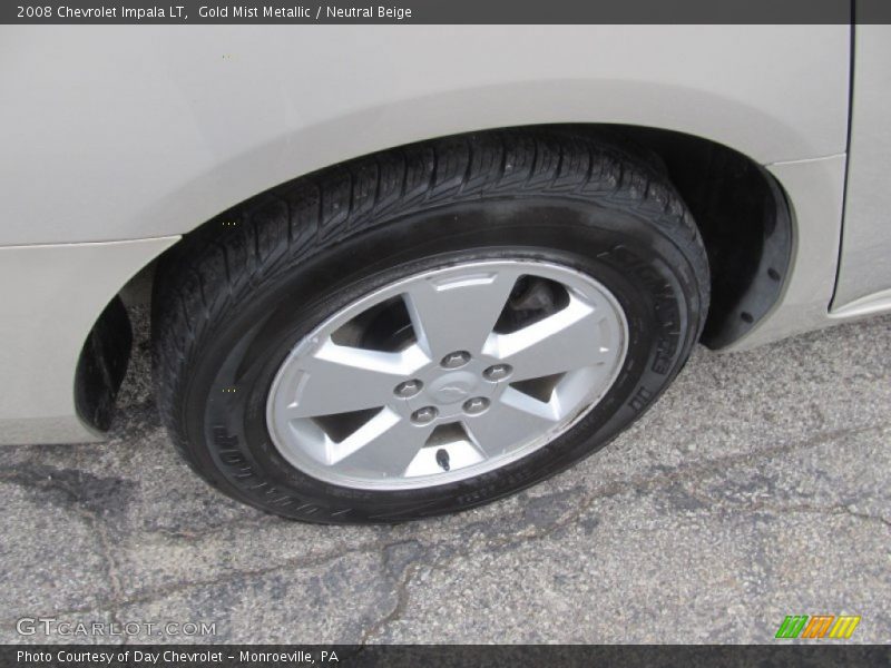 Gold Mist Metallic / Neutral Beige 2008 Chevrolet Impala LT