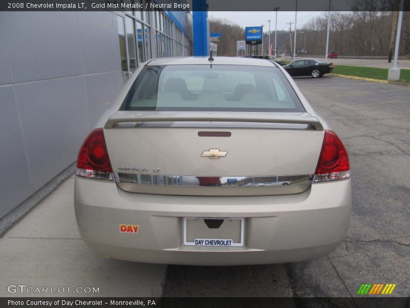 Gold Mist Metallic / Neutral Beige 2008 Chevrolet Impala LT
