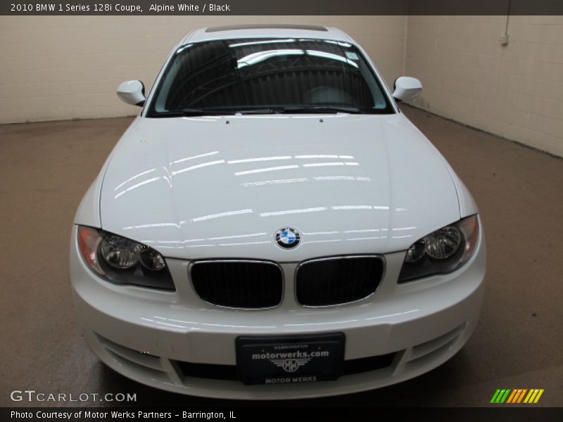 Alpine White / Black 2010 BMW 1 Series 128i Coupe