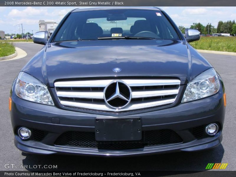 Steel Grey Metallic / Black 2008 Mercedes-Benz C 300 4Matic Sport