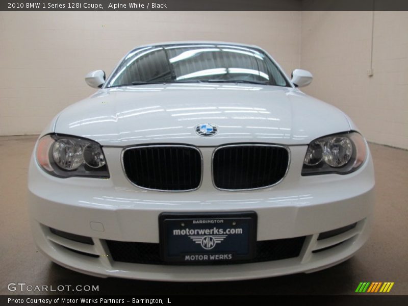 Alpine White / Black 2010 BMW 1 Series 128i Coupe