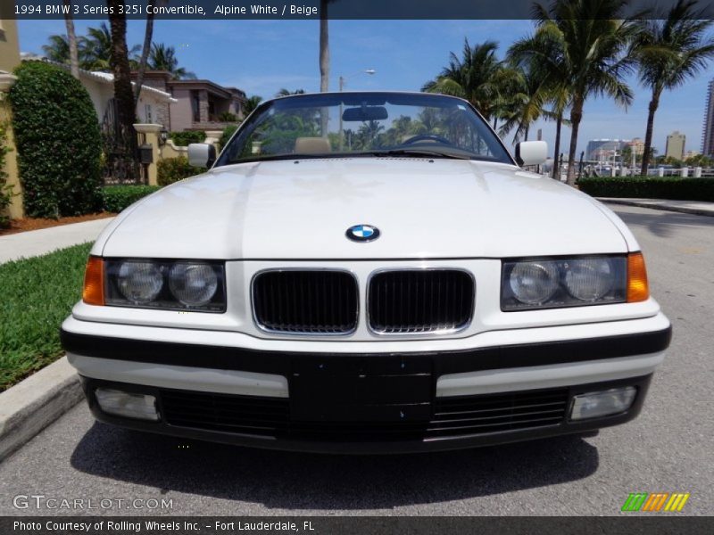 Alpine White / Beige 1994 BMW 3 Series 325i Convertible