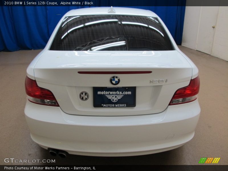 Alpine White / Black 2010 BMW 1 Series 128i Coupe